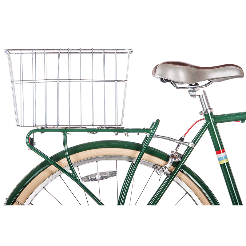 silver bike basket