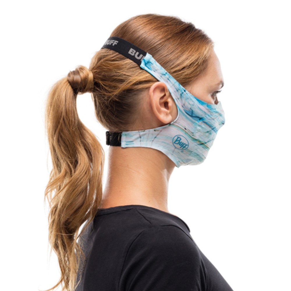 Buff Filter Mask Makrana Sky Blue - Includes Mask + 5 Single-Use
