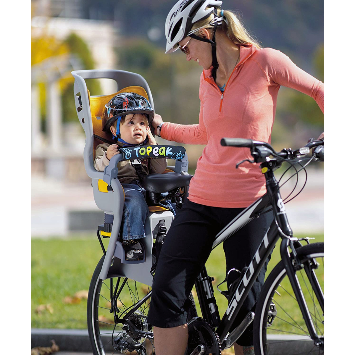 bicycle and baby seat