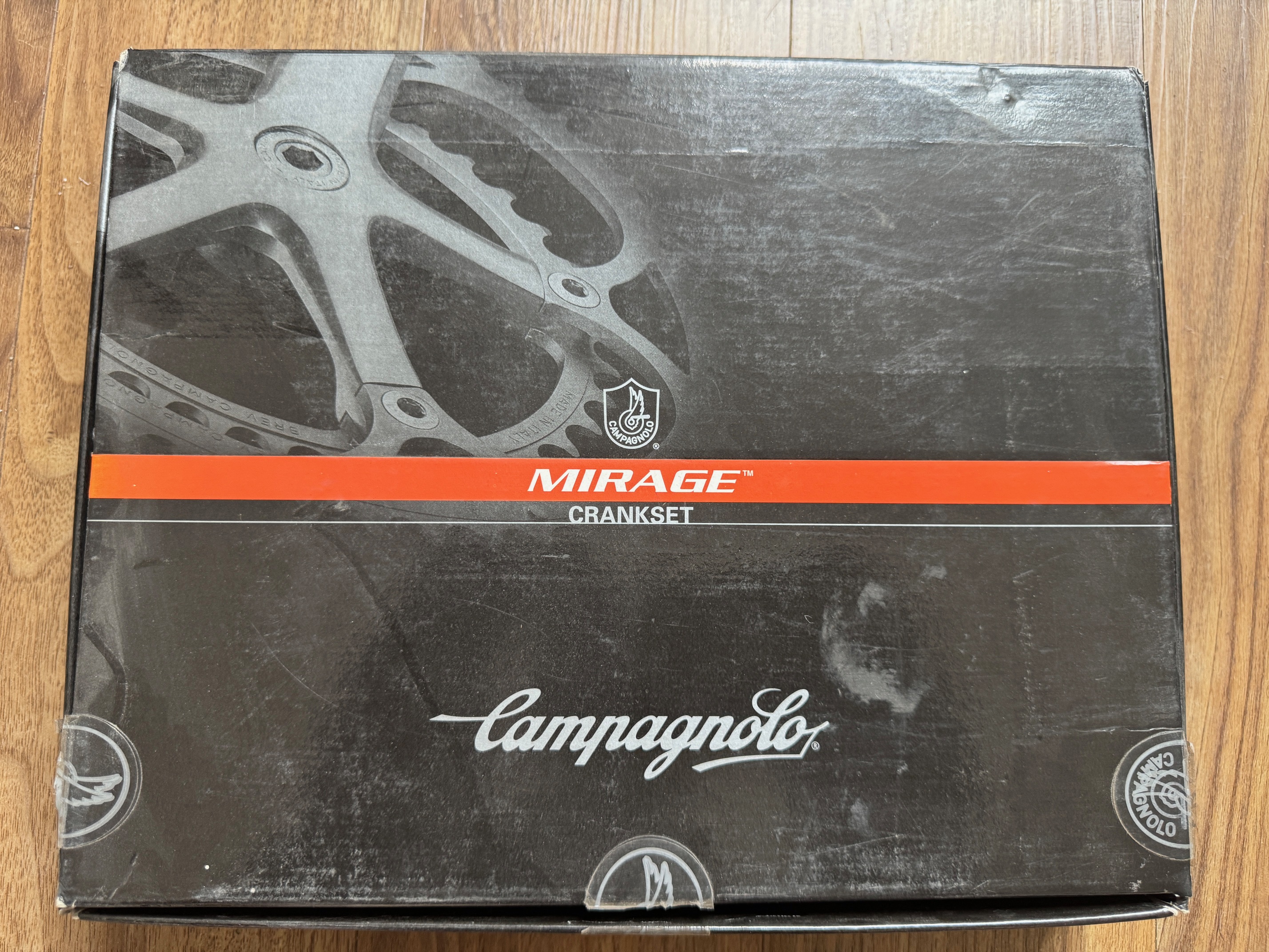 NOS Campagnolo Mirage 9 Speed Alloy Crankset 170mm 52/42/30 Square