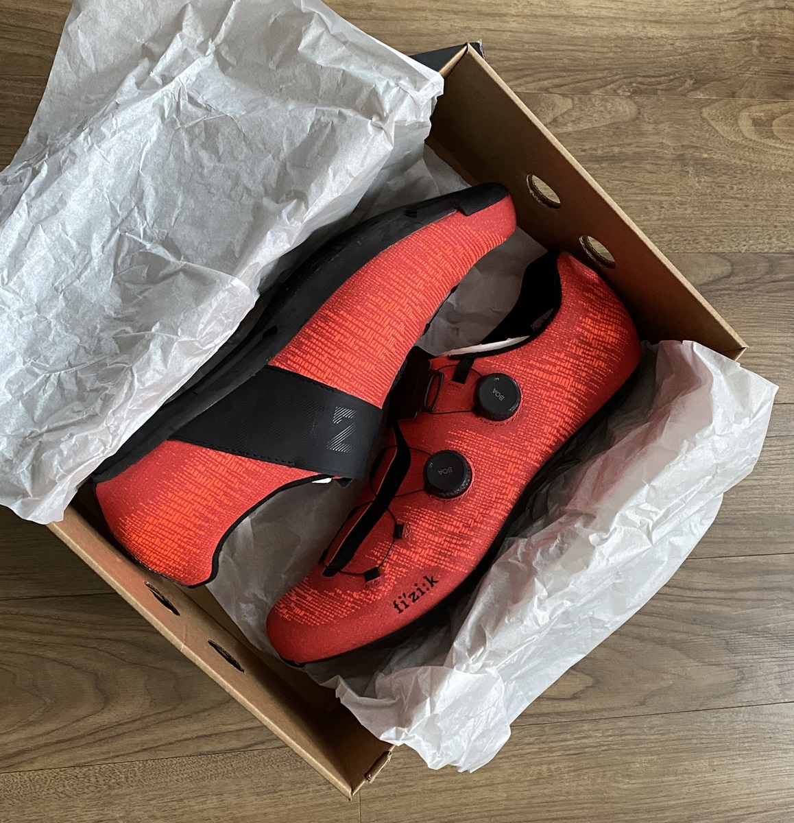 Fizik Road Shoes Vento Infinito Knit Carbon 2 Coral/Black