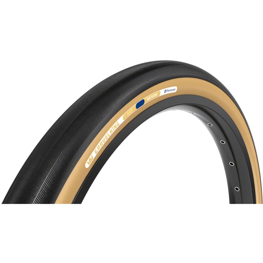 Panaracer Gravel King Slick Tire 700x26 Black/Brown Clincher