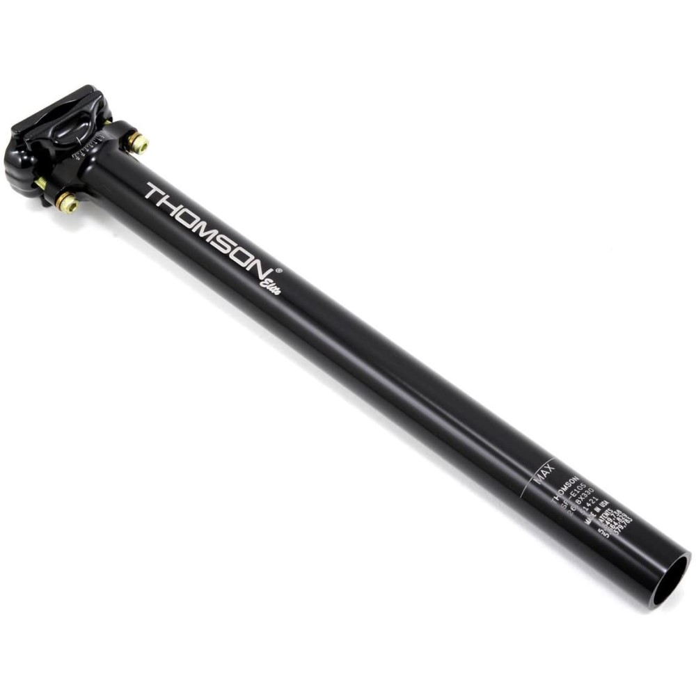 パーツ *THOMSON* elite setback seatpost Thomson Elite Seatpost 26.8 x 330mm Black Zero Offset (No Setback